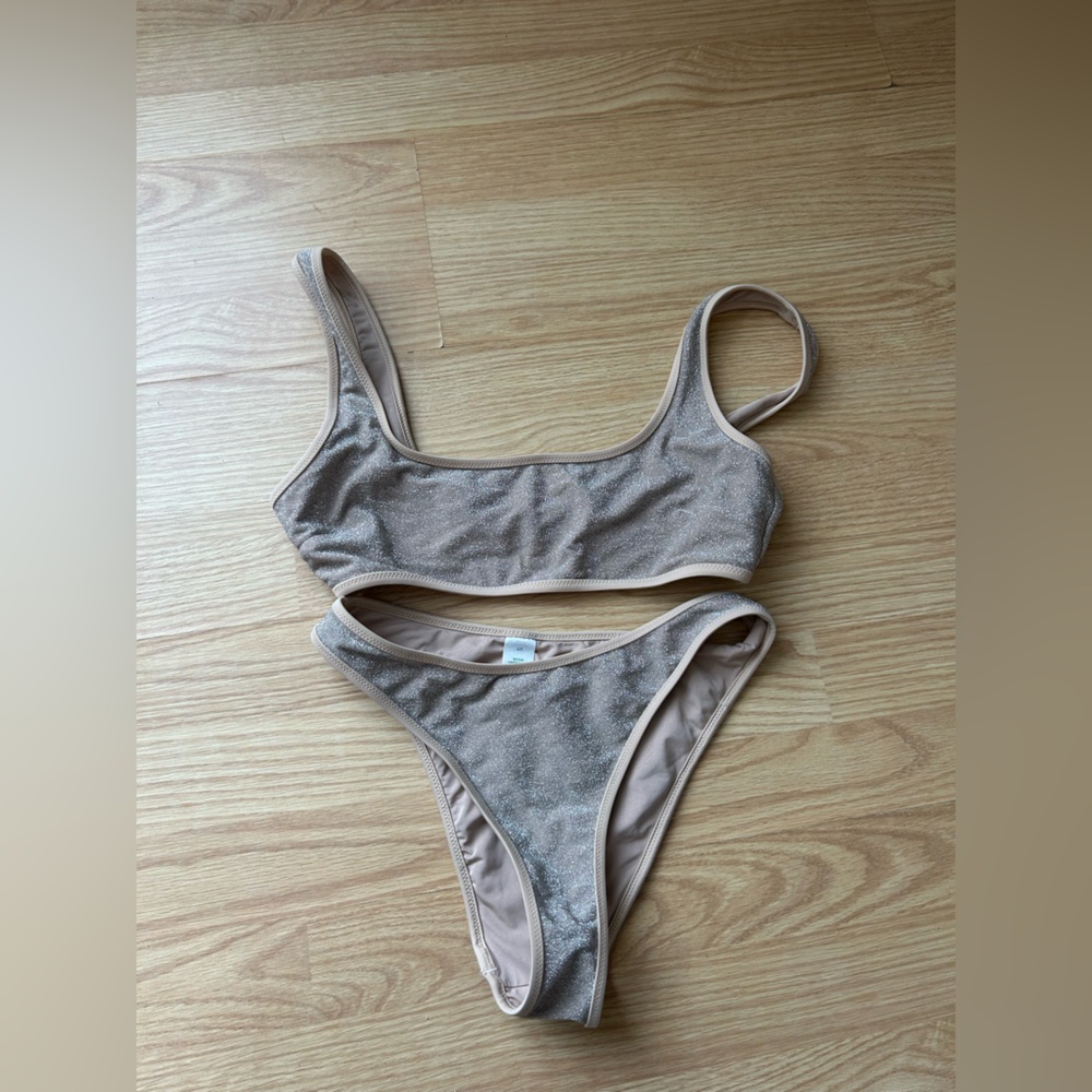 Aerie gold bikini